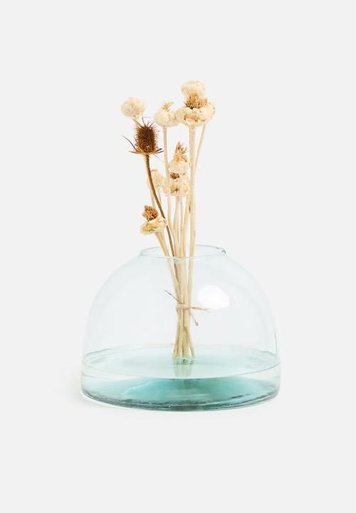H&S - Terra recycled glass vase - clear
