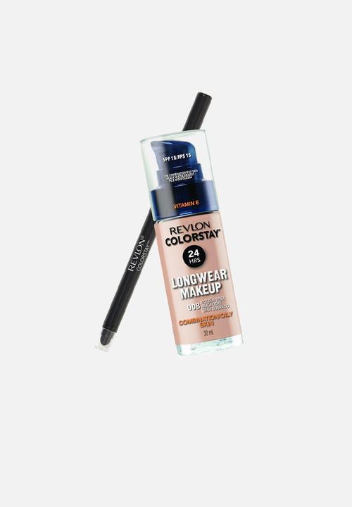 Revlon - ColorStay Longwear Combination/Oily Makeup & Eyeliner Special Offer - Golden Beige