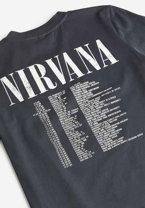 H&M - T-shirt with a motif - dark grey nirvana