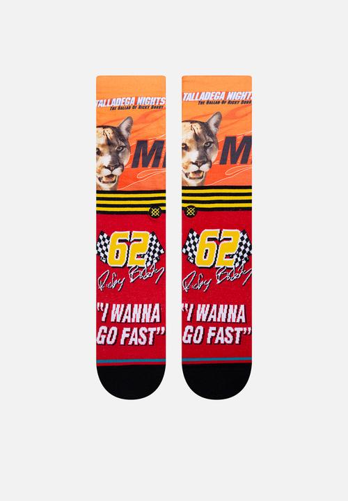 Stance Socks - I wanna go fast socks - red