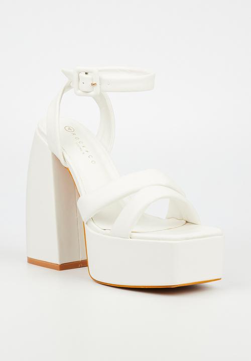 Rock & Co - Macho 1 platform heel - white