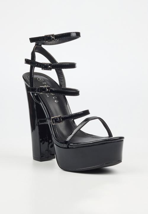 Rock & Co - Monsoon 4 platform heel - black