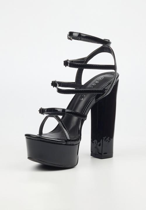 Rock & Co - Monsoon 4 platform heel - black