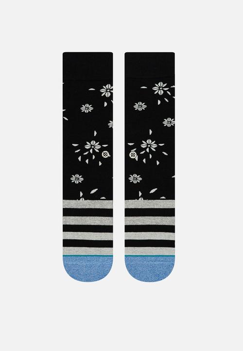 Stance Socks - Floral dive - black