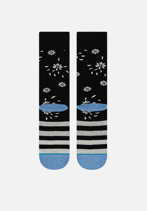 Stance Socks - Floral dive - black