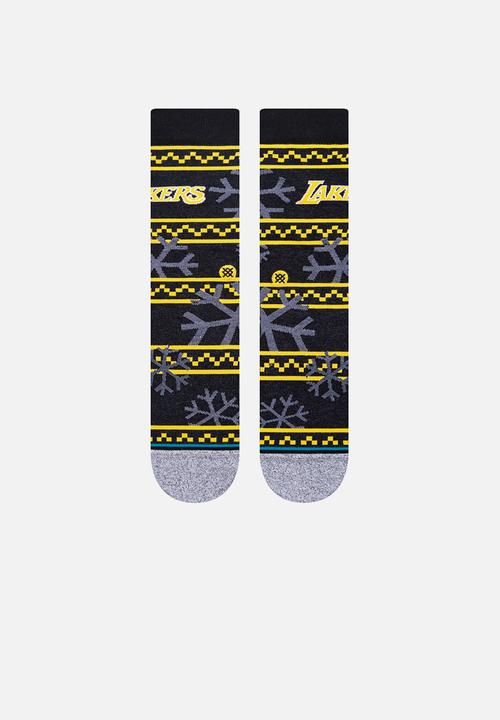 Stance Socks - Lakers frosted 2 - nba - black