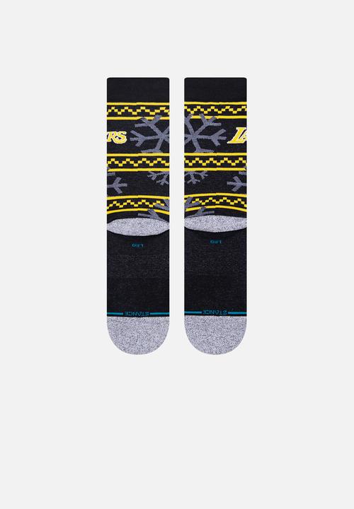 Stance Socks - Lakers frosted 2 - nba - black