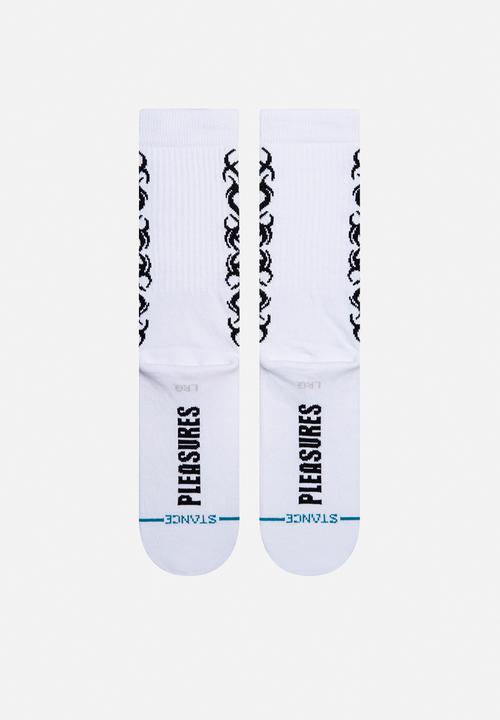 Stance Socks - Pleasures tribal - white