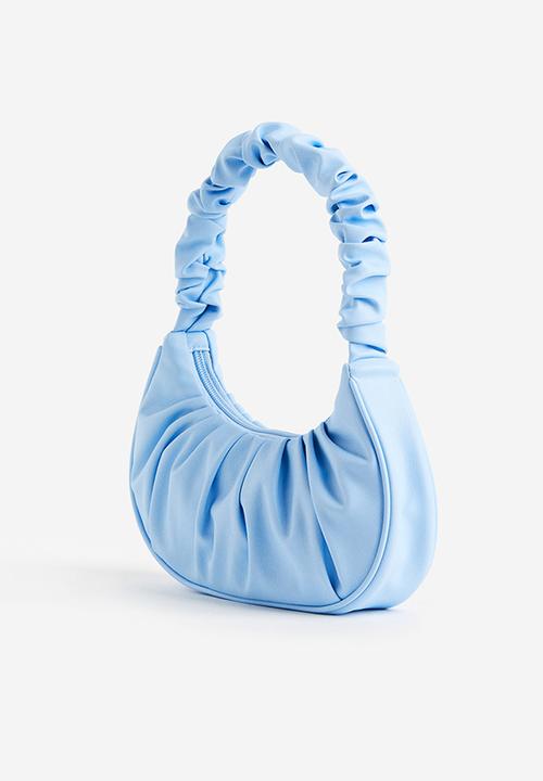 H&M - Pleated handbag - light blue 