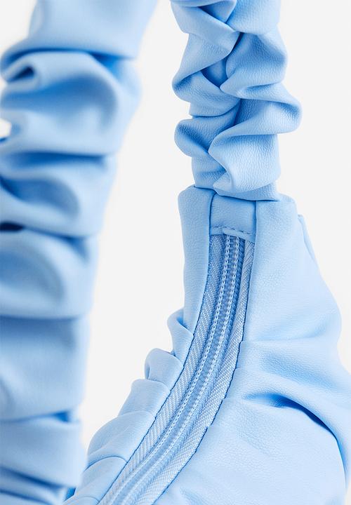 H&M - Pleated handbag - light blue 