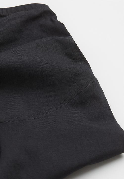 H&M - Mama 2-pack cropped leggings - black