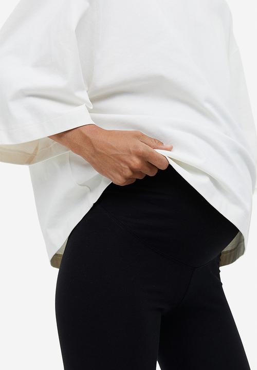 H&M - Mama 2-pack cropped leggings - black