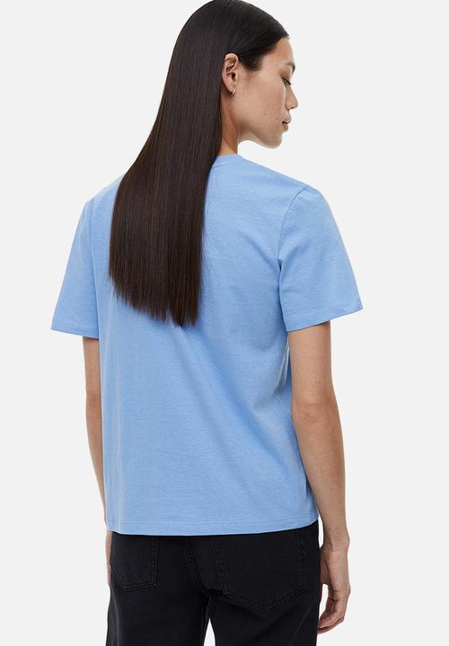 H&M - T-shirt with a motif - light blue/mickey mouse