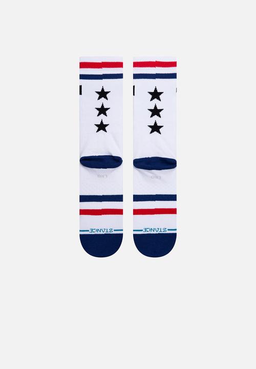 Stance Socks - Cash american rebel - white