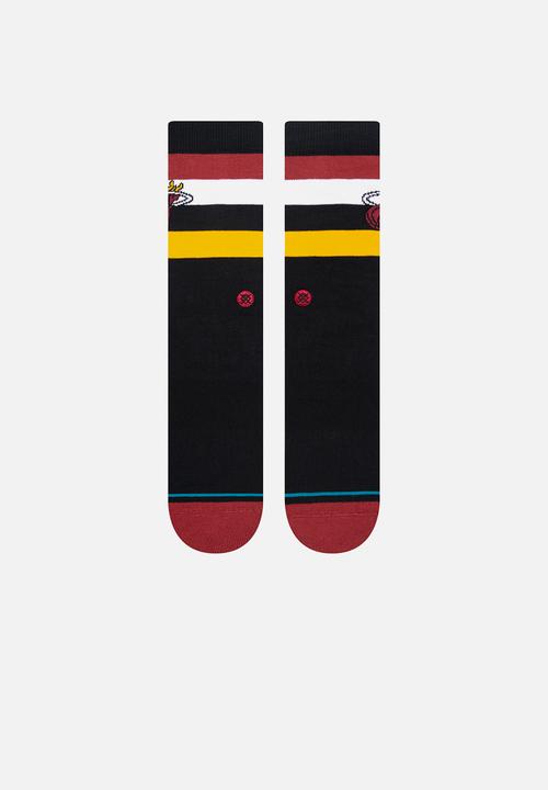 Stance Socks - Heat St crew - black