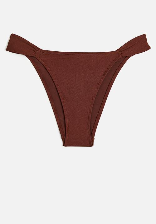 H&M - Tanga bikini bottoms - dark brown