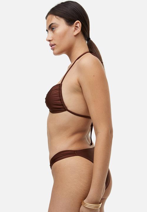 H&M - Tanga bikini bottoms - dark brown