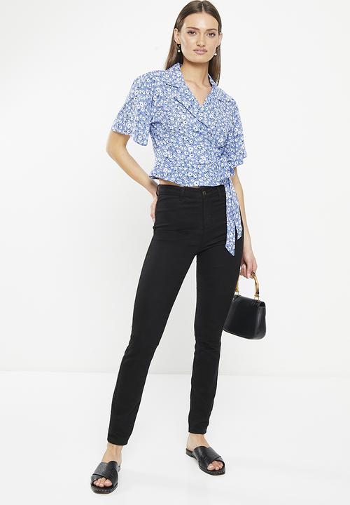 Trendyol - Floral shirt - blue