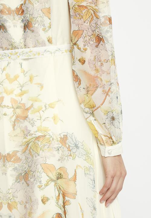 Pringle of Scotland - Pringle flora dress - cream