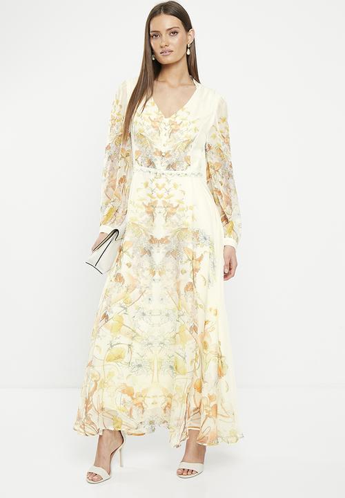 Pringle of Scotland - Pringle flora dress - cream