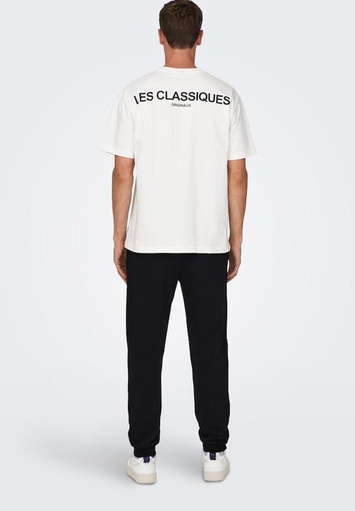 Only & Sons - Onsles classiques rlx hvy short sleeve tee - cloud dancer