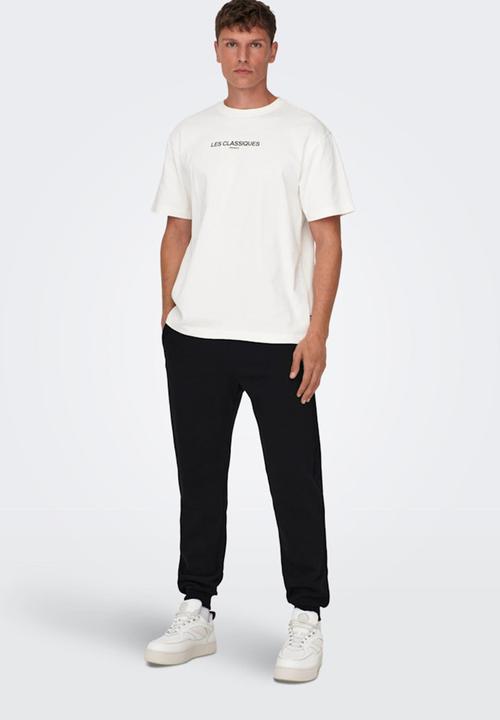 Only & Sons - Onsles classiques rlx hvy short sleeve tee - cloud dancer