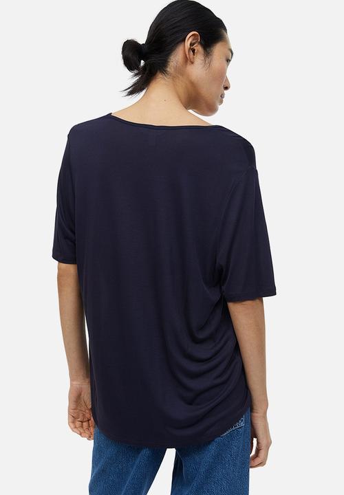 H&M - V-neck t-shirt - dark blue