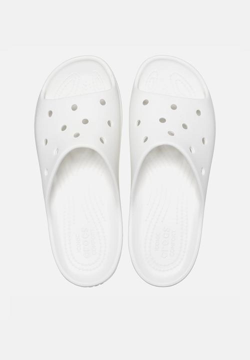 Crocs - Classic platform slide - white