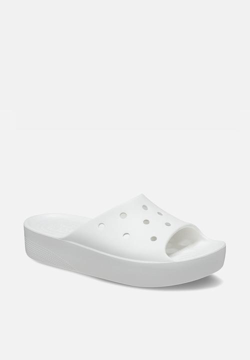Crocs - Classic platform slide - white