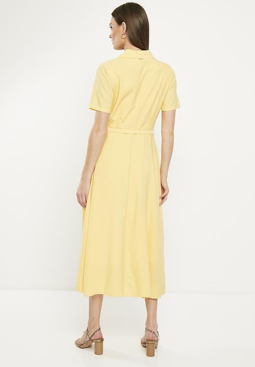 Pringle of Scotland - Pringle bethany midi dress - yellow
