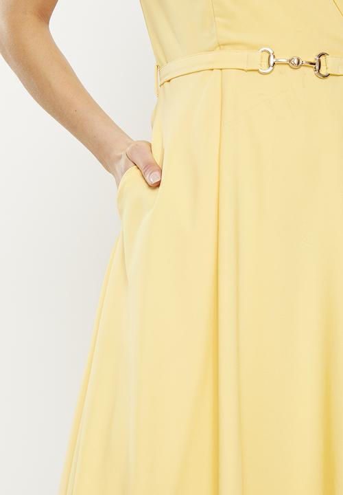Pringle of Scotland - Pringle bethany midi dress - yellow