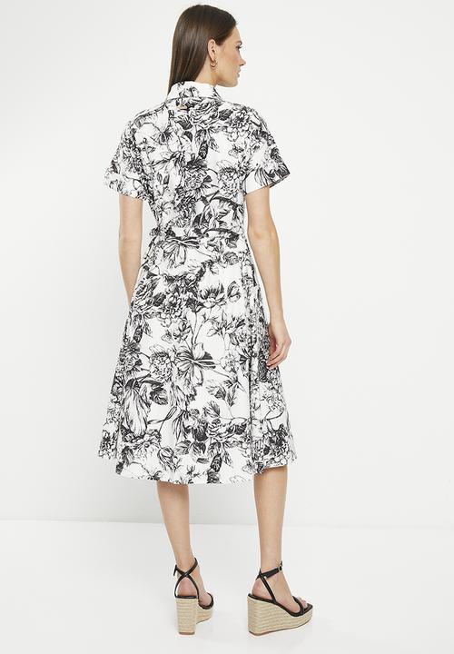 Pringle of Scotland - Pringle reavan dress - white & black
