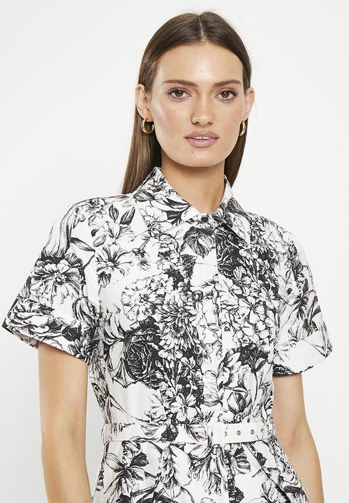Pringle of Scotland - Pringle reavan dress - white & black