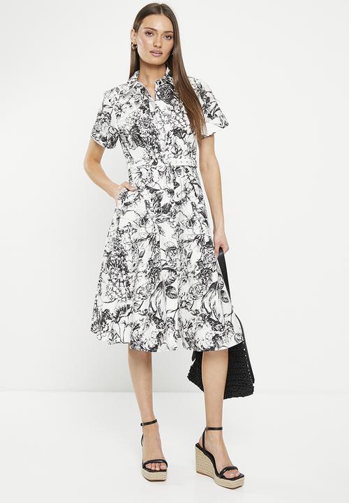 Pringle of Scotland - Pringle reavan dress - white & black
