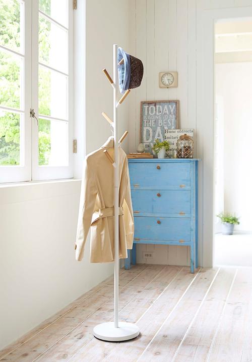 Yamazaki - Plain coat hanger - white