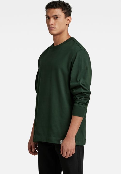 G-STAR - Essential loose r t long sleeve Signe jersey o - laub