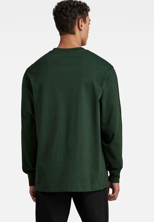 G-STAR - Essential loose r t long sleeve Signe jersey o - laub