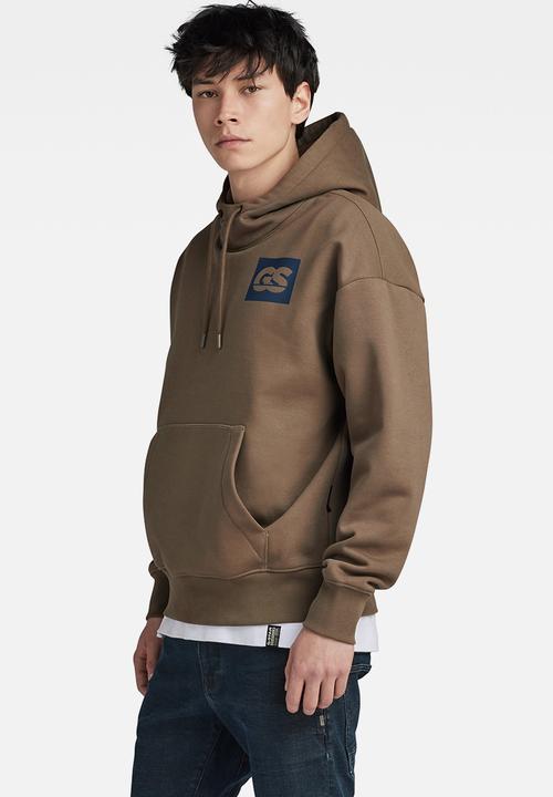 G-STAR - GS RAW back gr hdd loose sw dry ashor sweat - turf
