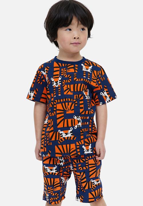 H&M - Cotton shorts - blue tigers 