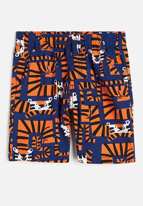H&M - Cotton shorts - blue tigers 