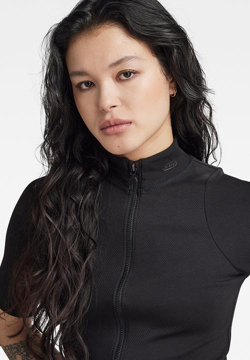 G-STAR - Wide leg jumpsuit short sleeve - dk black