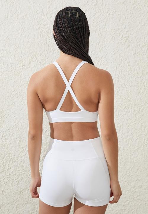 Cotton On - Ultra luxe strappy back crop - cloud grey