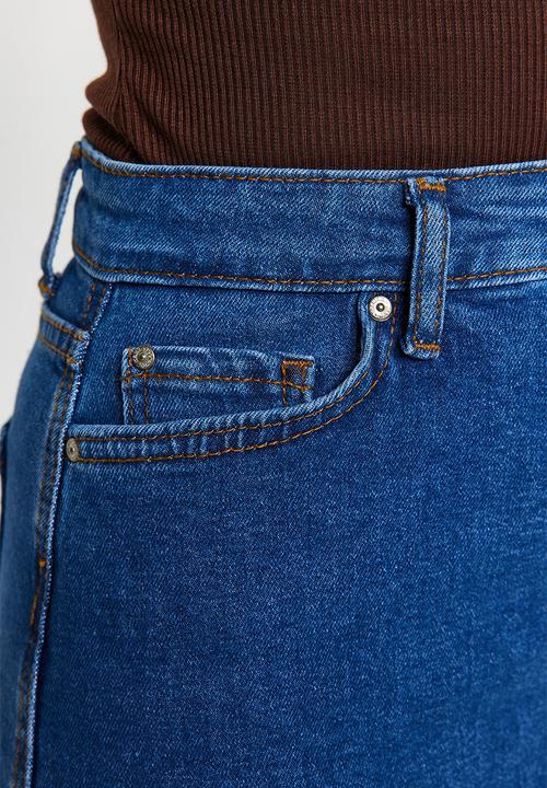 Trendyol - Denim pencil skirt - blue