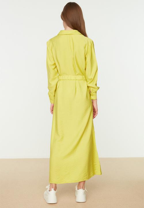 Trendyol - Modest shift dress - yellow