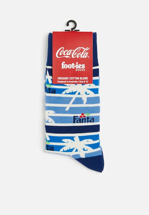 Foot-ies - Fanta tropical organic sock - dark blue