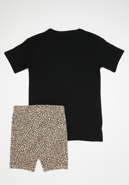 MINOTI - T-shirt & short set - leopard