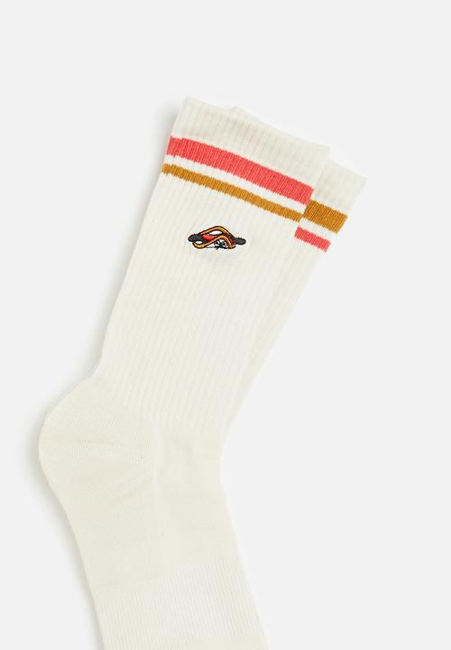 Foot-ies - Hotdog with sauce socks - cream