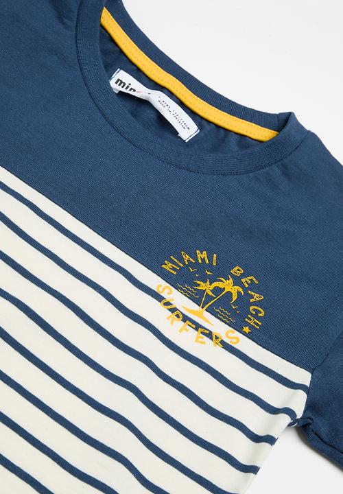 MINOTI - Boys jersey tee & fleece short - yellow
