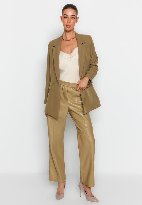 Trendyol - Regular blazer - khaki