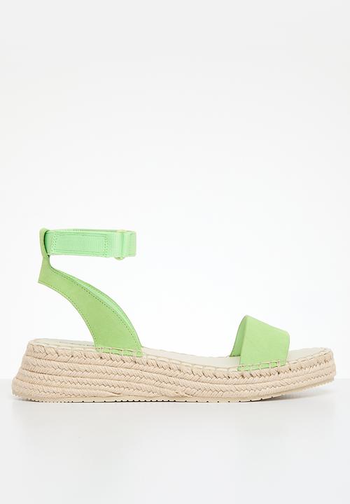 Calvin Klein - Sporty wedge rope su con - live mist 